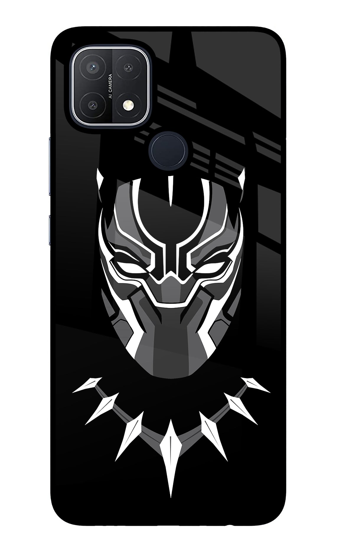 Black Panther Oppo A15/A15s Glass Case