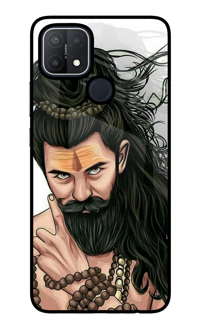 Mahadev Oppo A15/A15s Glass Case Back Cover by Casekaro