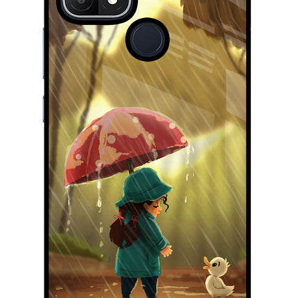 Rainy Day Oppo A15/A15s Glass Case