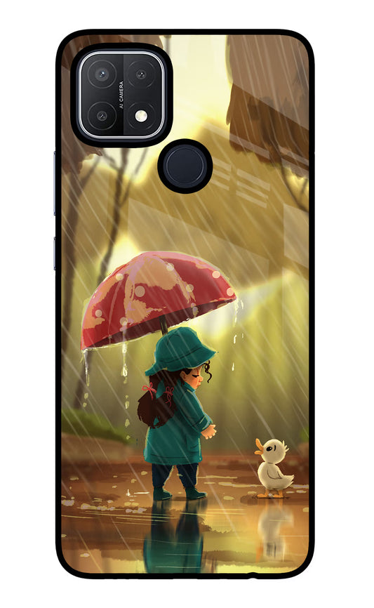 Rainy Day Oppo A15/A15s Glass Case