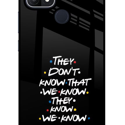 FRIENDS Dialogue Oppo A15/A15s Glass Case
