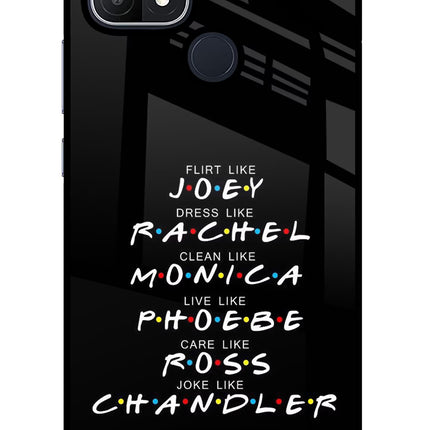 FRIENDS Character Oppo A15/A15s Glass Case