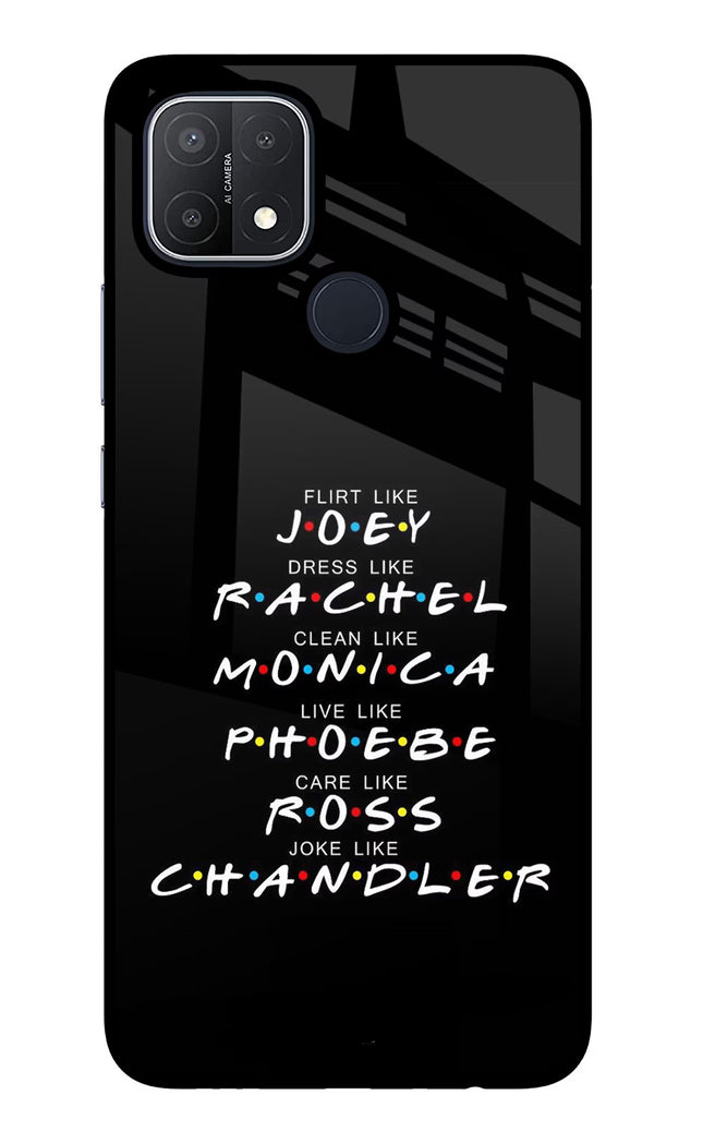 FRIENDS Character Oppo A15/A15s Glass Case