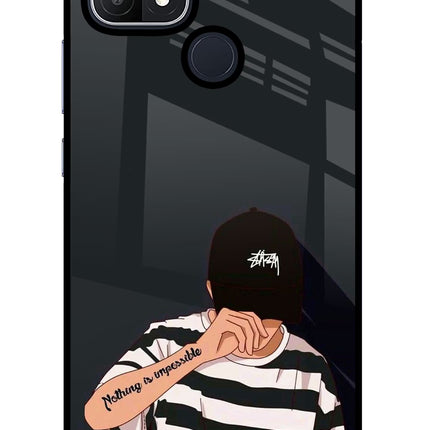 Aesthetic Boy Oppo A15/A15s Glass Case