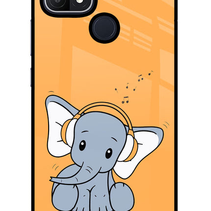 High On Music Oppo A15/A15s Glass Case Back Cover by Casekaro