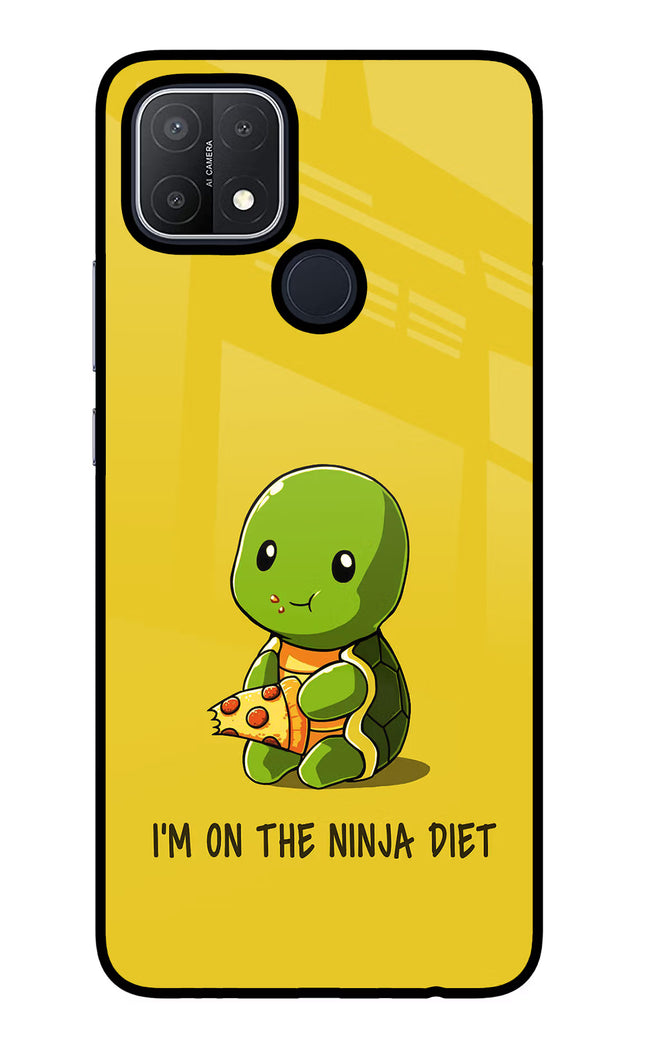I'm on Ninja Diet Oppo A15/A15s Glass Case Back Cover by Casekaro