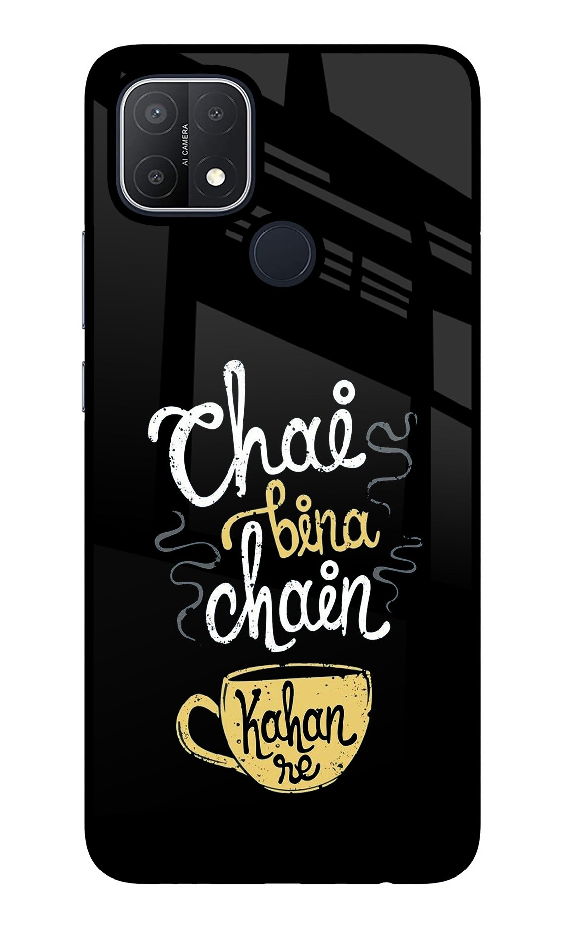 Chai Bina Chain Kaha Re Oppo A15/A15s Back Cover