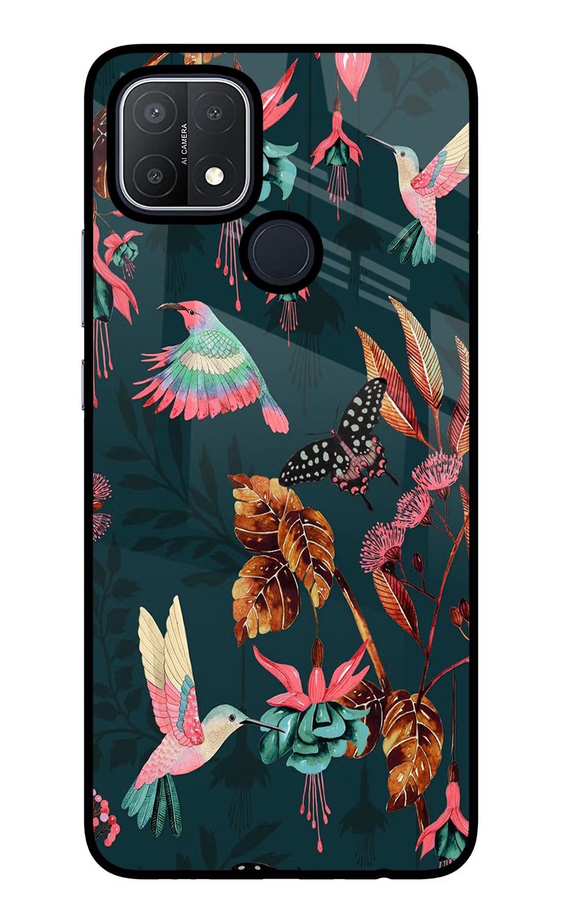 Birds Oppo A15/A15s Glass Case