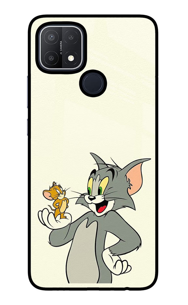 Tom & Jerry Oppo A15/A15s Glass Case Back Cover by Casekaro