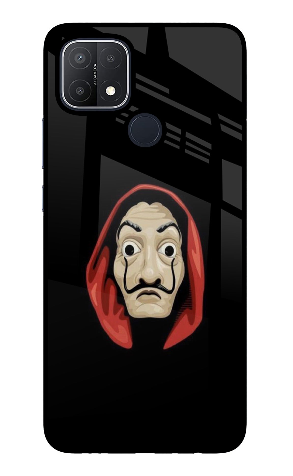 Money Heist Oppo A15/A15s Glass Case