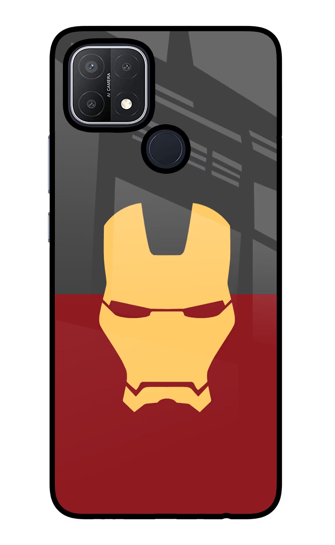 Ironman Oppo A15/A15s Glass Case Back Cover by Casekaro