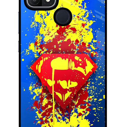 Superman logo Oppo A15/A15s Glass Case