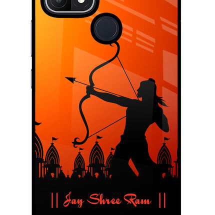 Lord Ram - 4 Oppo A15/A15s Glass Case Back Cover by Casekaro