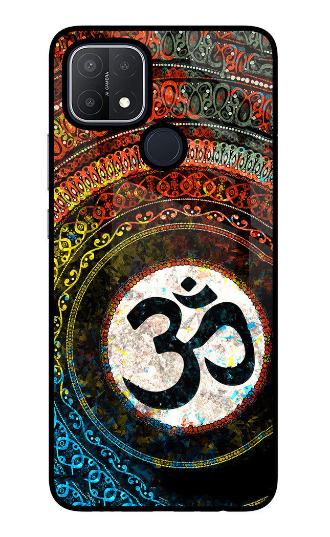 Om Cultural Oppo A15/A15s Glass Case Back Cover by Casekaro