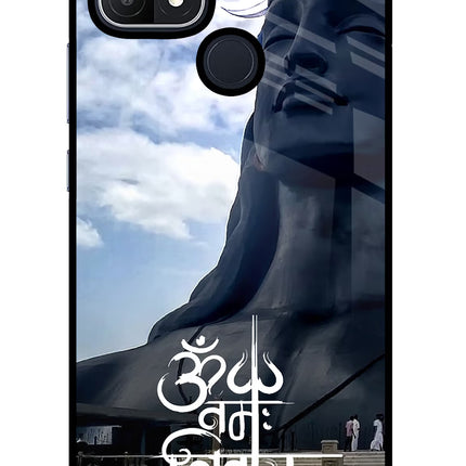 Om Namah Shivay Oppo A15/A15s Glass Case Back Cover by Casekaro