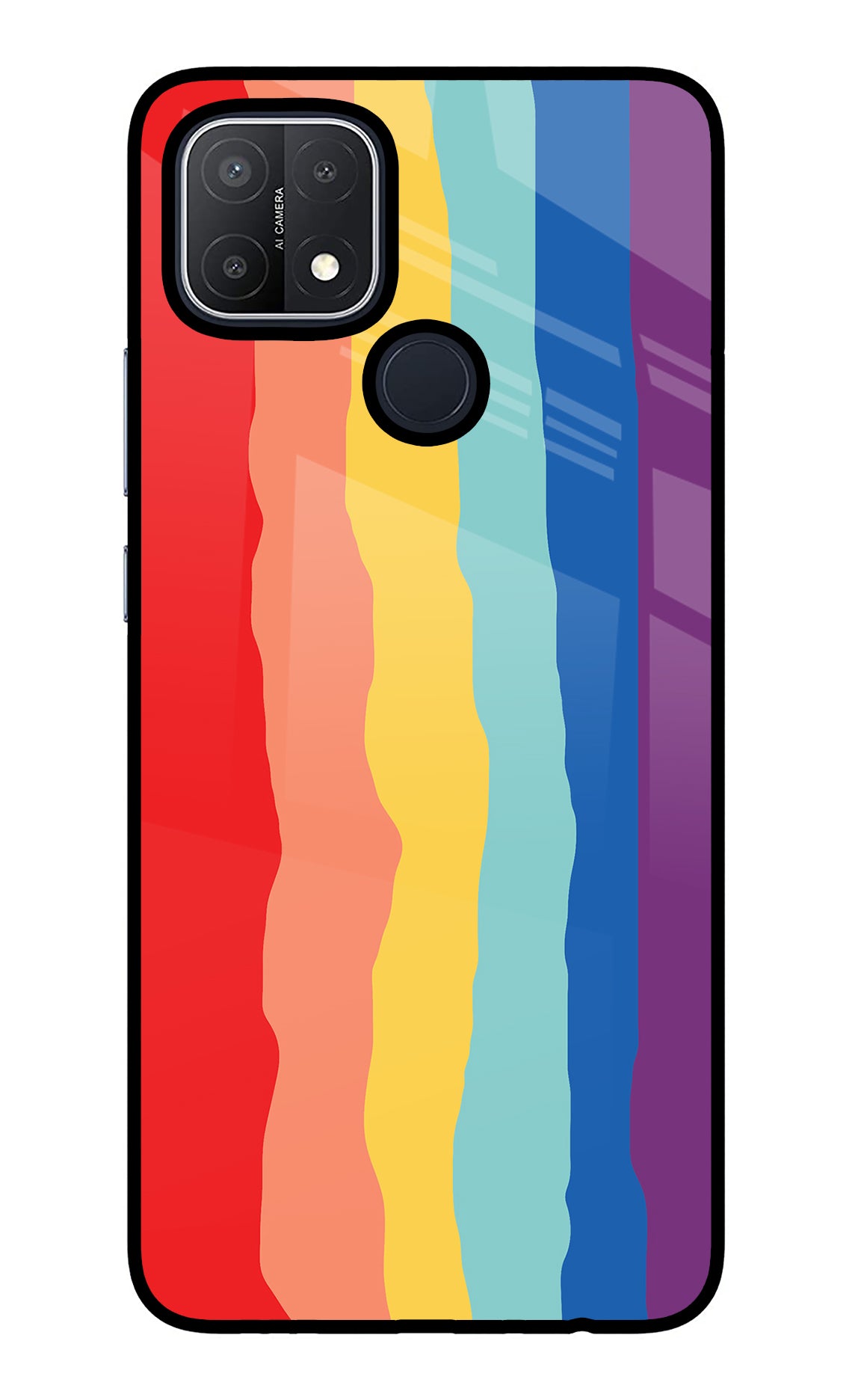 Rainbow Oppo A15/A15s Glass Case