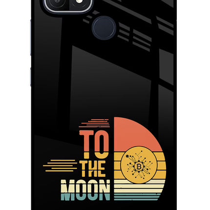 To the Moon Oppo A15/A15s Glass Case