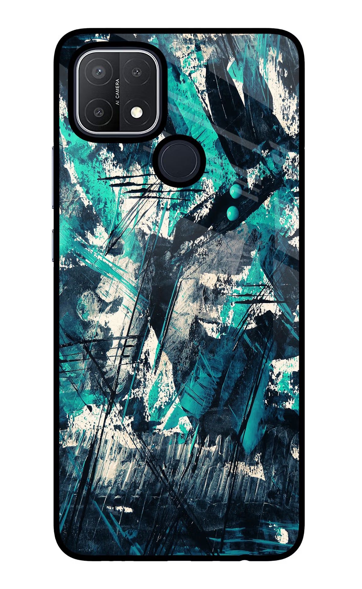 Artwork Oppo A15/A15s Glass Case Back Cover by Casekaro