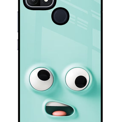 Funny Cartoon Oppo A15/A15s Glass Case Back Cover by Casekaro