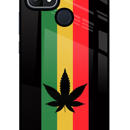 Weed Flag Oppo A15/A15s Glass Case