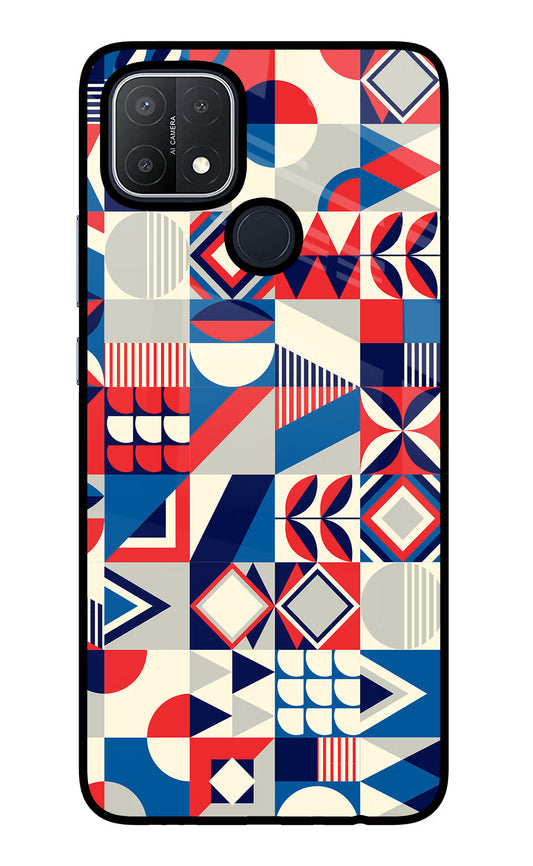 Colorful Pattern Oppo A15/A15s Glass Case