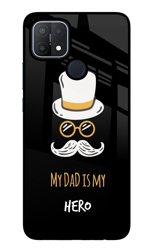 My Dad Is My Hero Oppo A15/A15s Glass Case