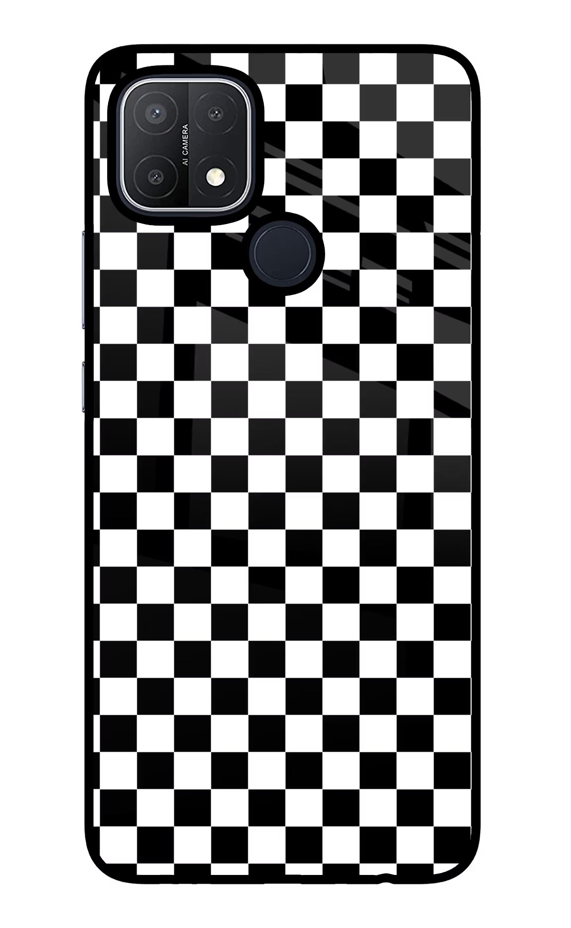 Chess Board Oppo A15/A15s Glass Case Back Cover by Casekaro