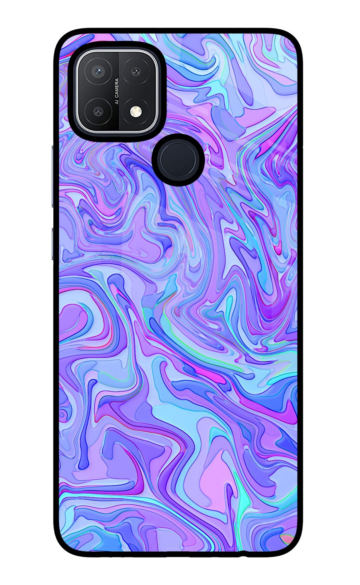 Glitter Oppo A15/A15s Glass Case