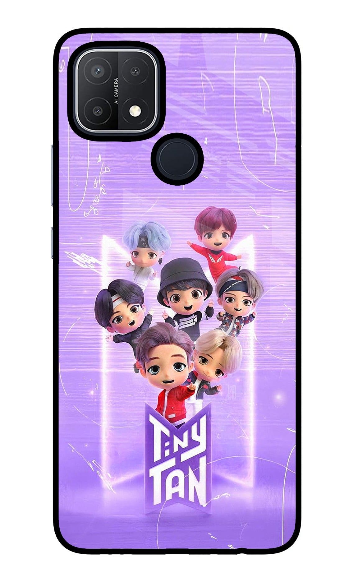 BTS Tiny Tan Oppo A15/A15s Glass Case