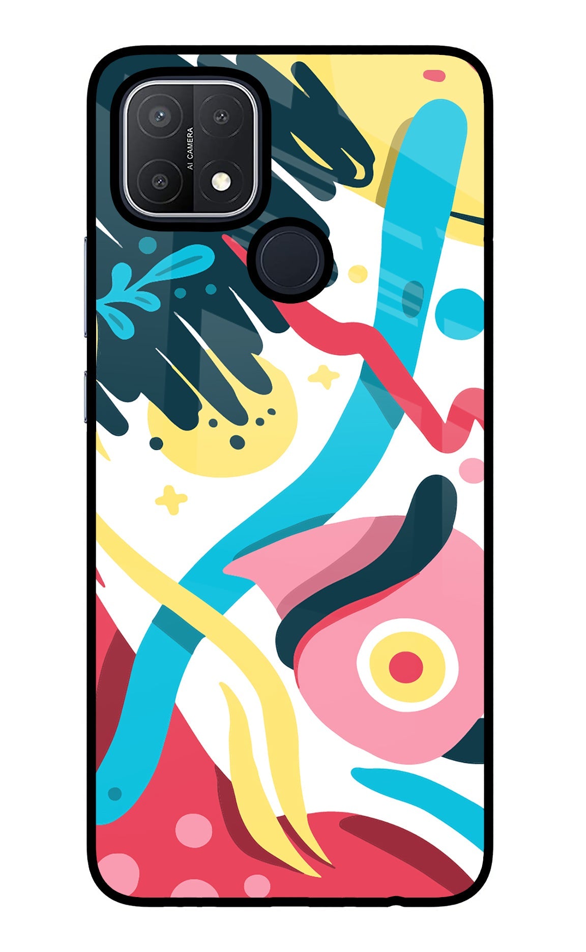 Trippy Oppo A15/A15s Glass Case