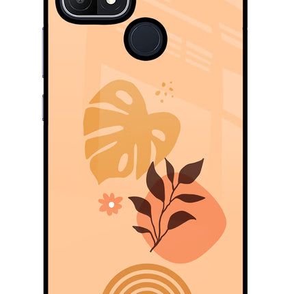 Bohemian Art Oppo A15/A15s Glass Case Back Cover by Casekaro