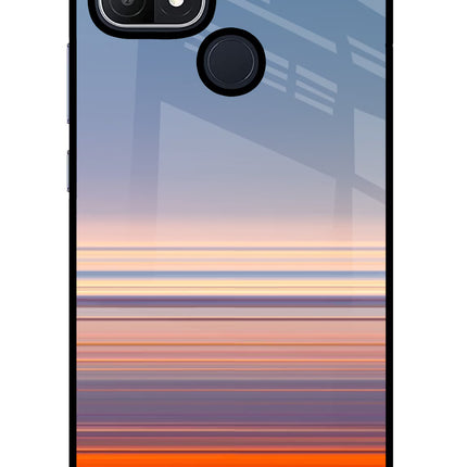 Morning Colors Oppo A15/A15s Glass Case Back Cover by Casekaro