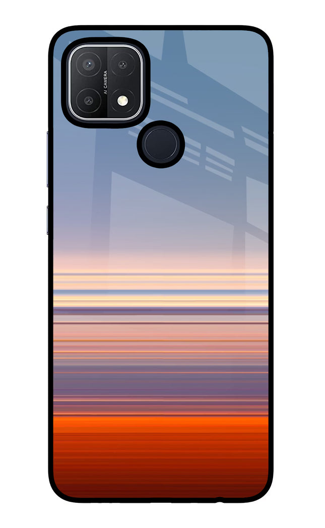 Morning Colors Oppo A15/A15s Glass Case Back Cover by Casekaro