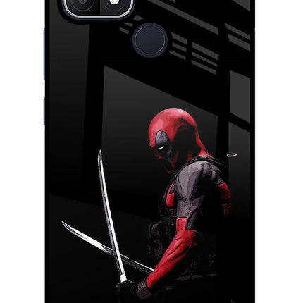 Deadpool Oppo A15/A15s Glass Case Back Cover by Casekaro