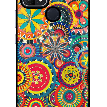 Gol Gol Art Oppo A15/A15s Glass Case Back Cover by Casekaro