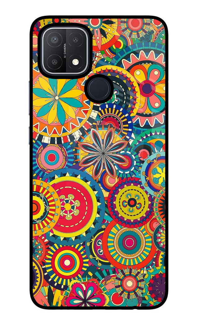 Gol Gol Art Oppo A15/A15s Glass Case Back Cover by Casekaro