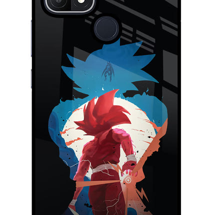 Goku Oppo A15/A15s Glass Case Back Cover by Casekaro