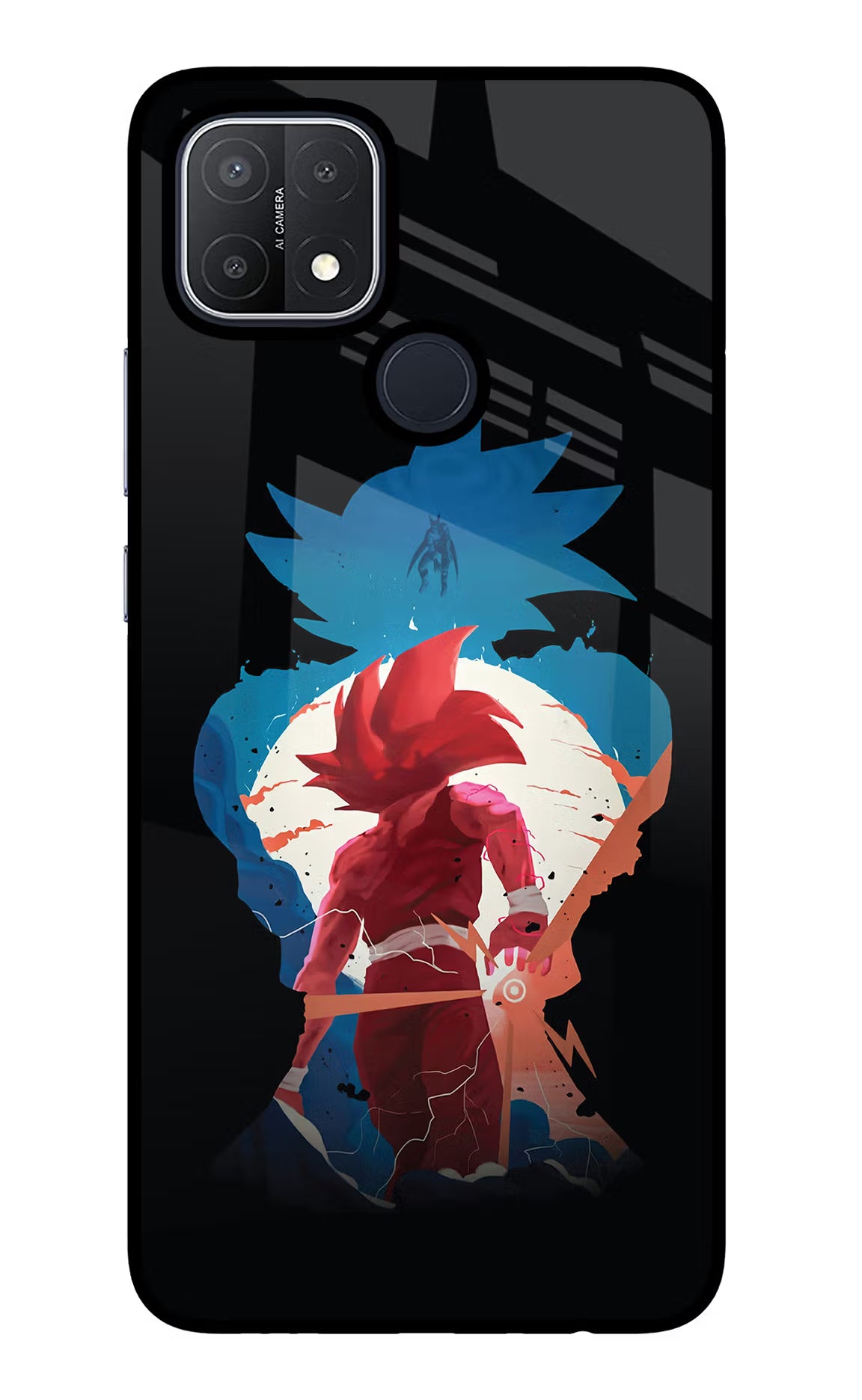 Goku Oppo A15/A15s Glass Case Back Cover by Casekaro