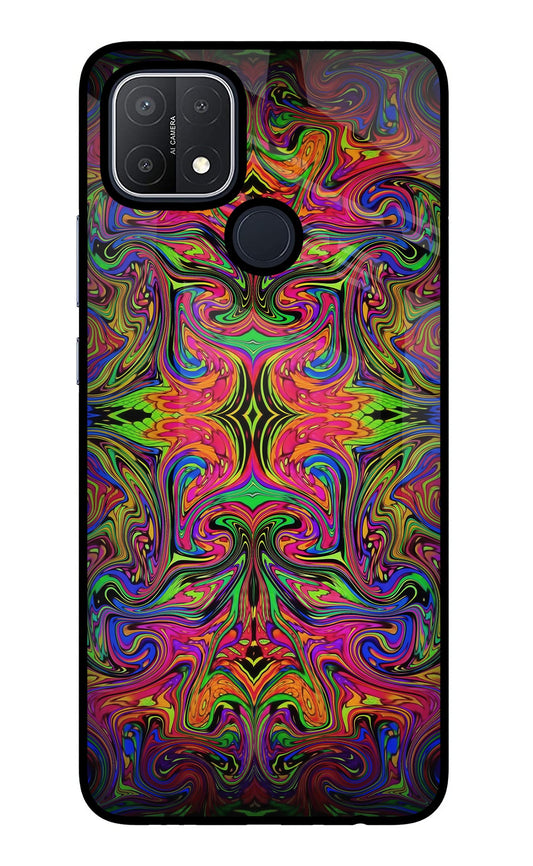 Psychedelic Art Oppo A15/A15s Glass Case