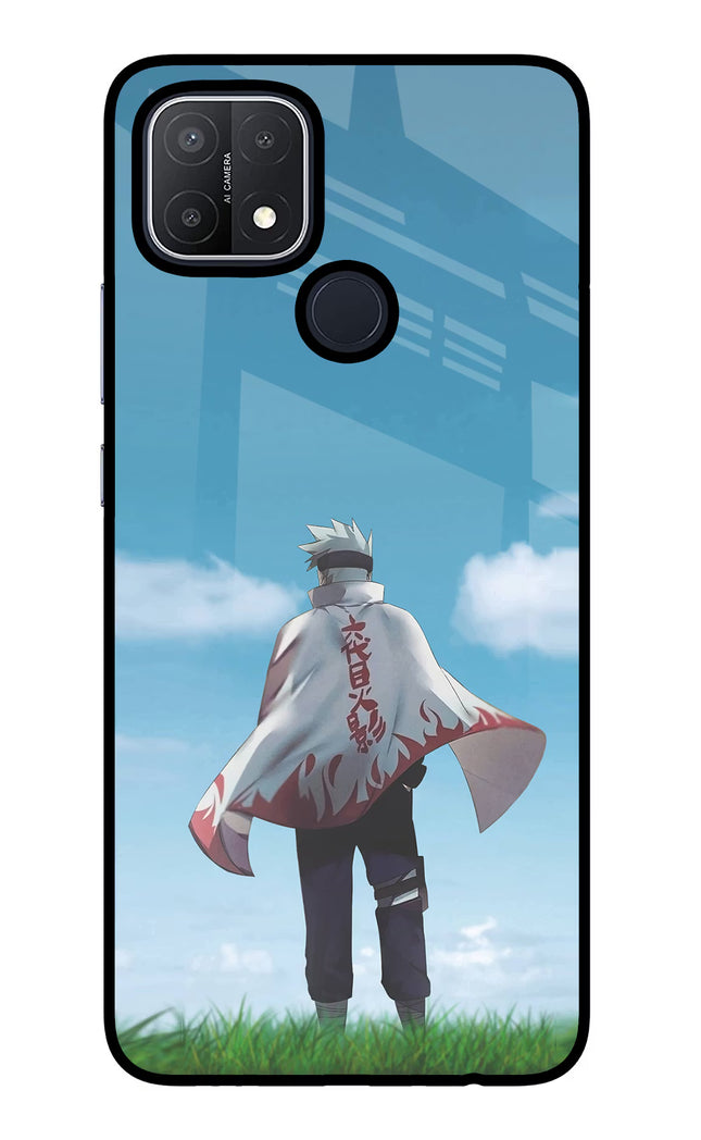 Kakashi Oppo A15/A15s Glass Case Back Cover by Casekaro