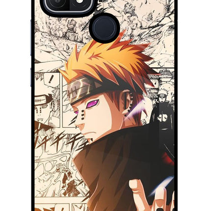 Pain Anime Oppo A15/A15s Glass Case Back Cover by Casekaro