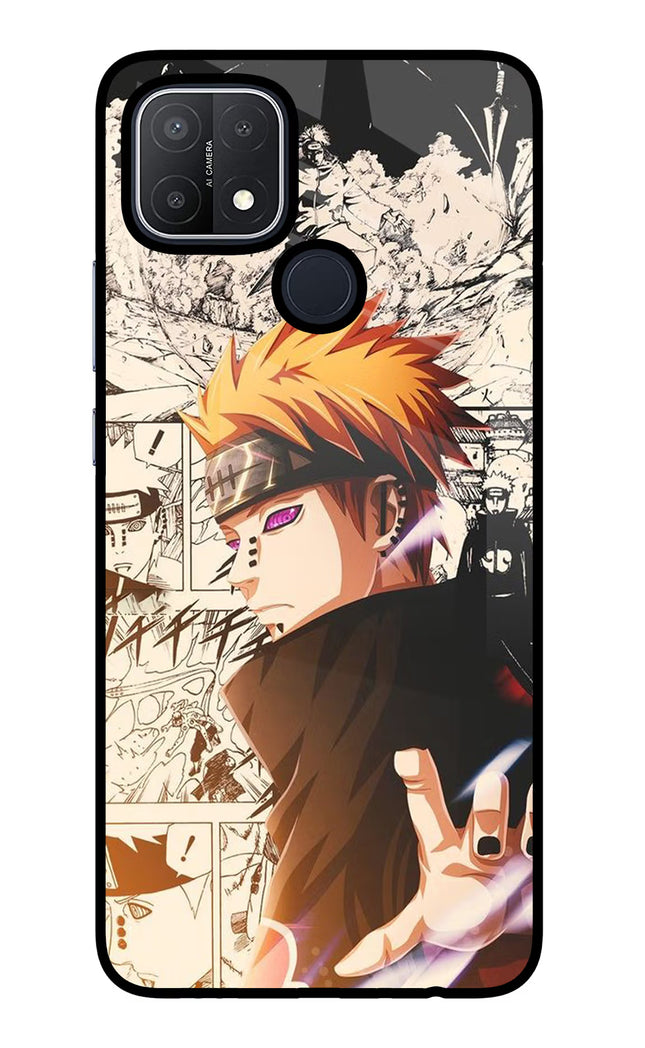 Pain Anime Oppo A15/A15s Glass Case Back Cover by Casekaro