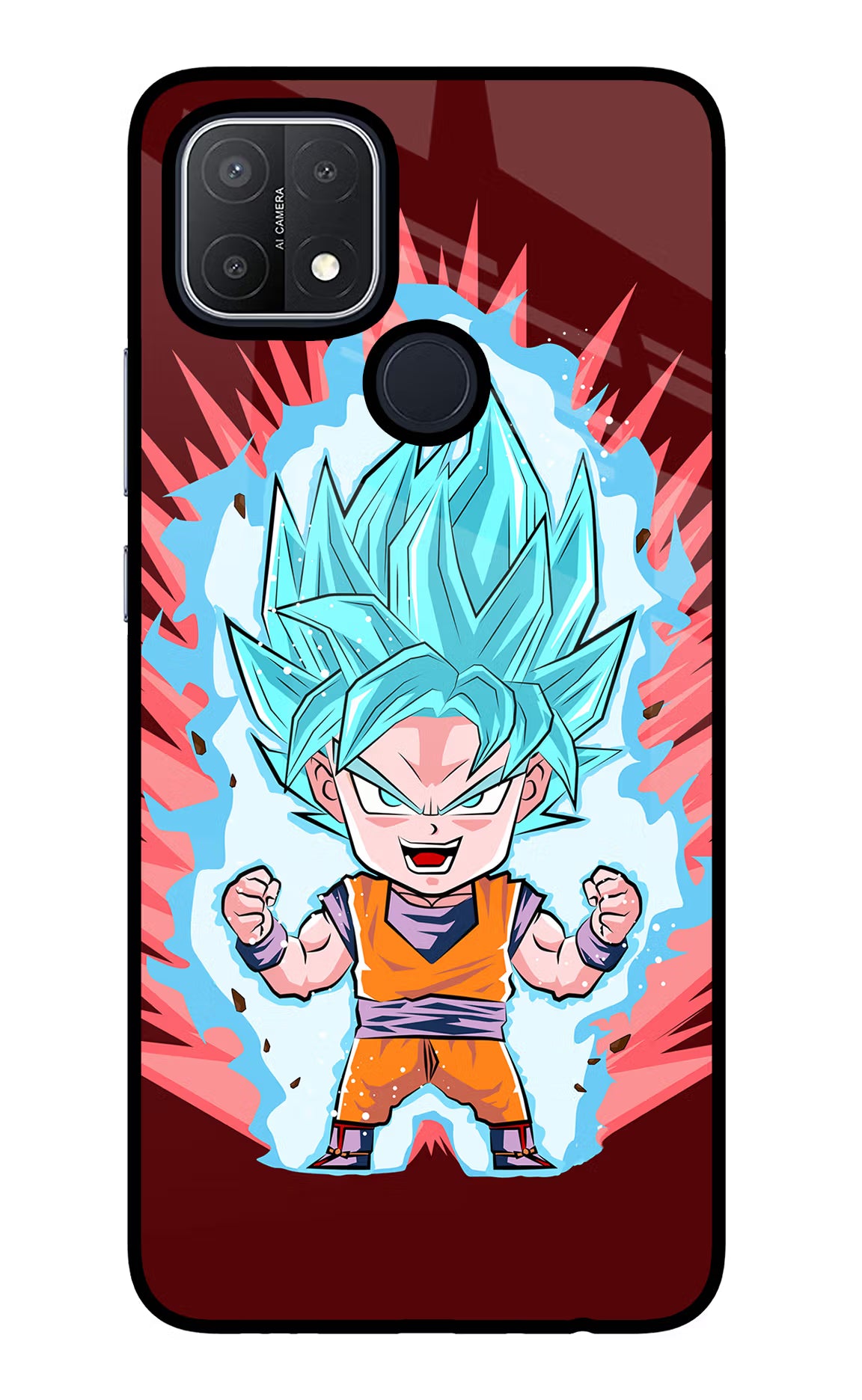 Goku Little Oppo A15/A15s Glass Case