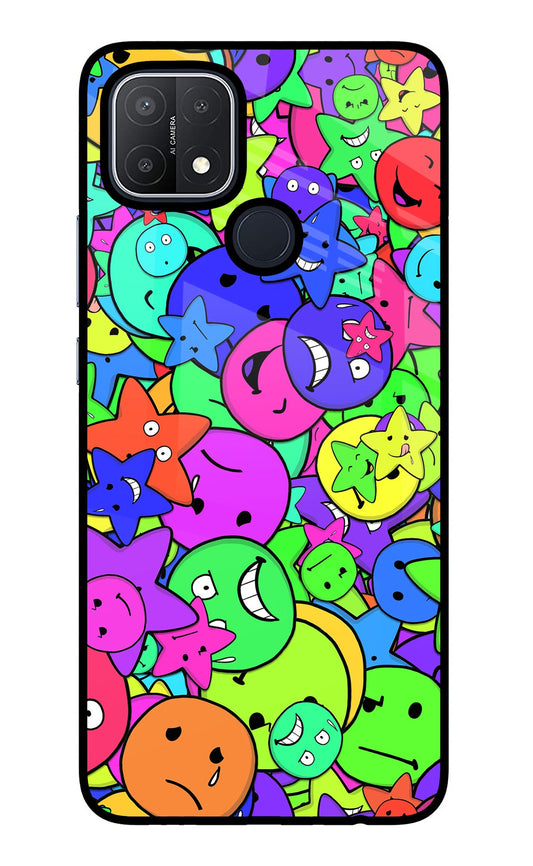 Fun Doodle Oppo A15/A15s Glass Case