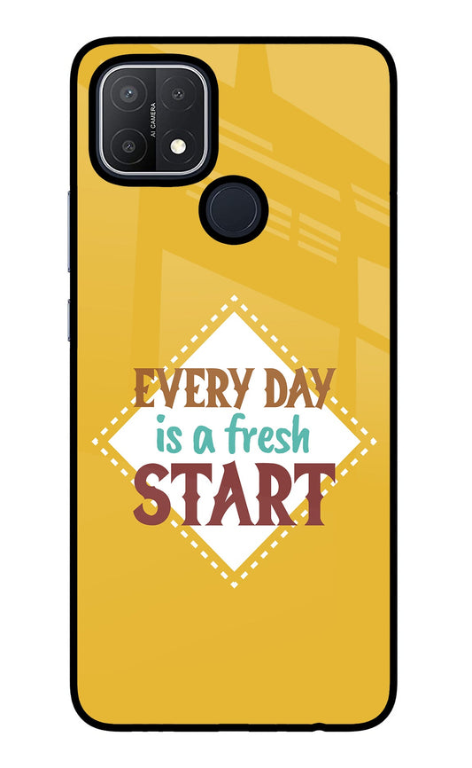 Every day is a Fresh Start Oppo A15/A15s Glass Case