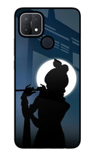 Shri Krishna Silhouette Oppo A15/A15s Glass Case