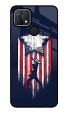 Captain America Marvel Art Oppo A15/A15s Glass Case