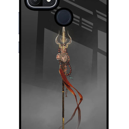 Shiv Trishul Oppo A15/A15s Glass Case
