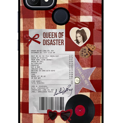 Queen of Disaster Oppo A15/A15s Glass Case