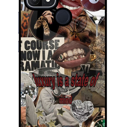 Luxury Oppo A15/A15s Glass Case Back Cover by Casekaro